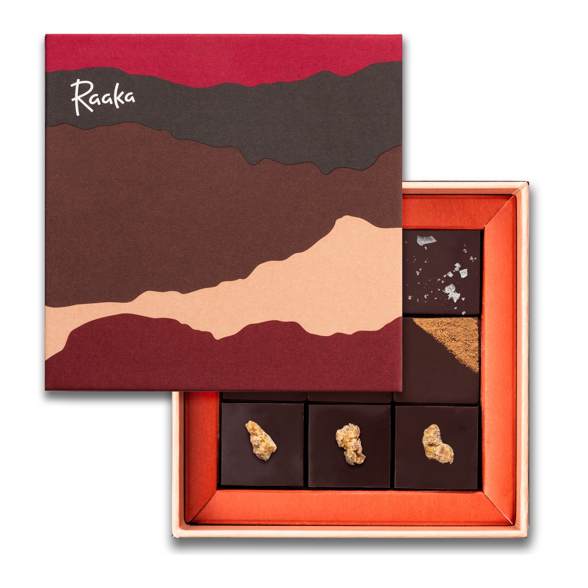 Date-Sweetened Truffle Box by Raaka in original product packaging