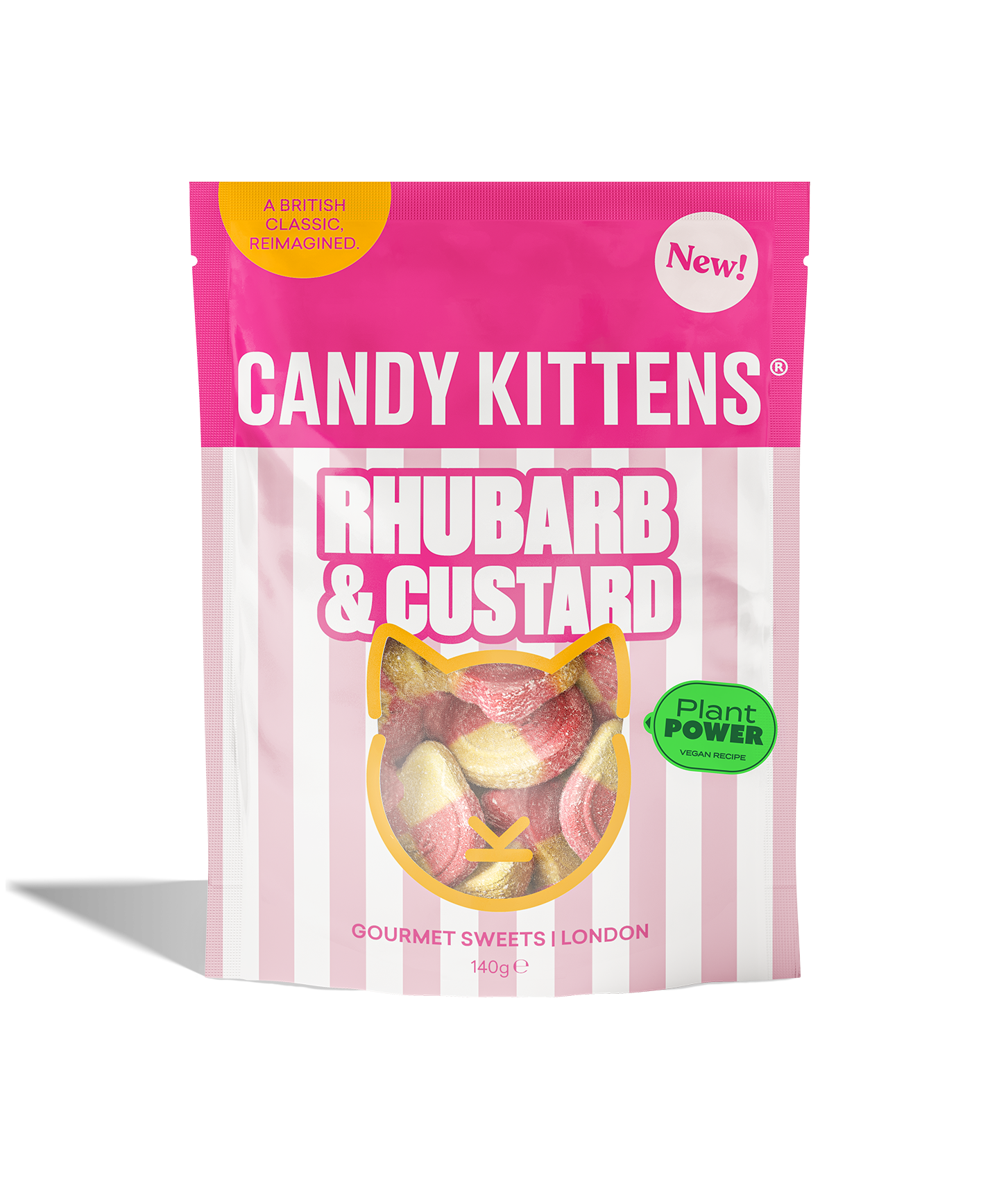 Rhubarb & Custard by Candy Kittens in original product packaging